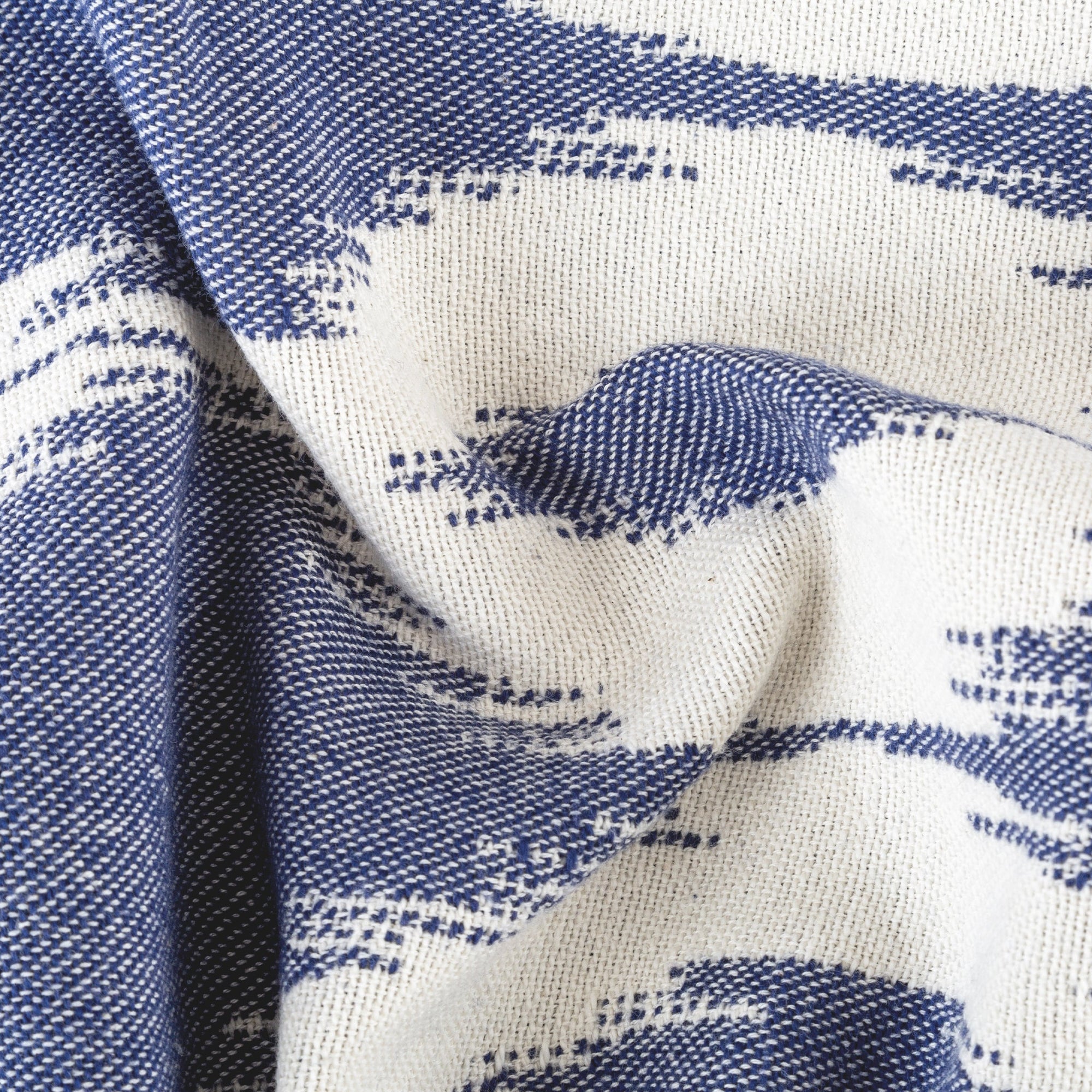 Indigo Ikat Throw