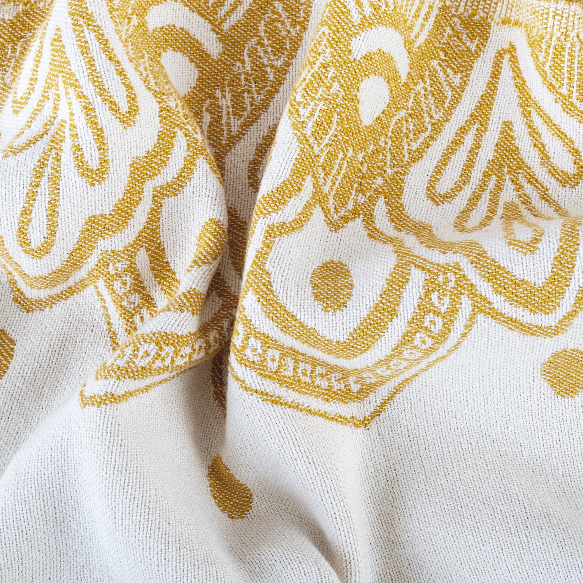 Gold Fleur Throw